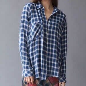 BDG Urban Outfitters Top Keanu Flannel Button Down Shirt Size XS